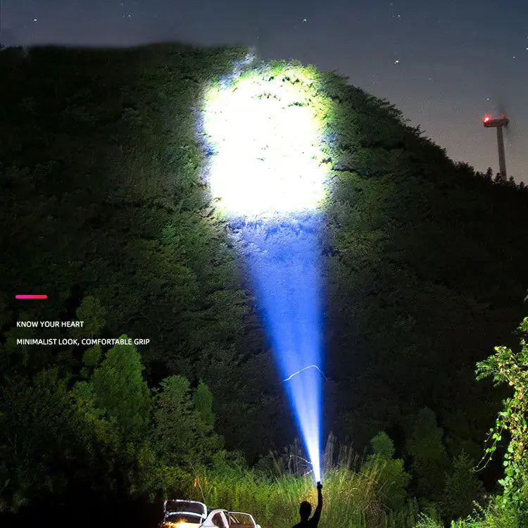 Portable USB Rechargeable Multi-function Flashlight