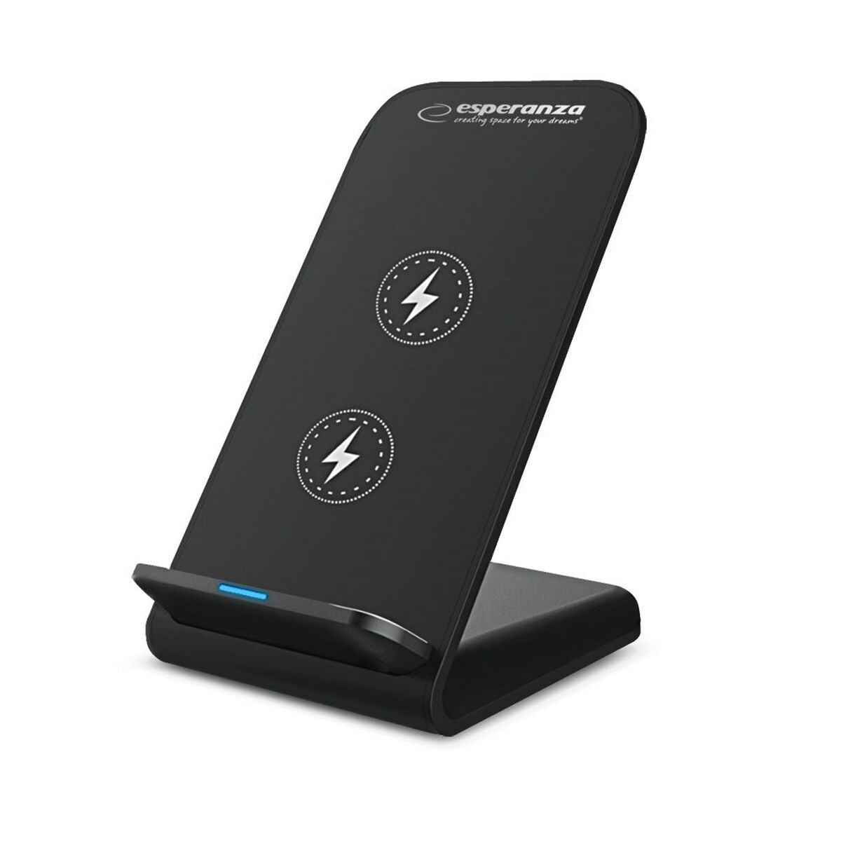Wireless Charger with Mobile Holder Esperanza EZC101 Black-0