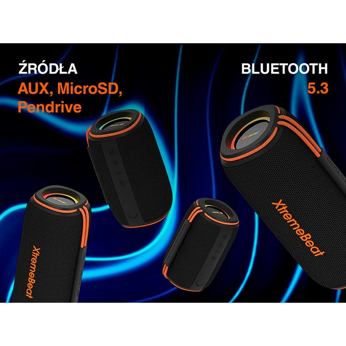 Portable Bluetooth Speakers Tracer XtremeBeat Lite TWS Black 10 W-15