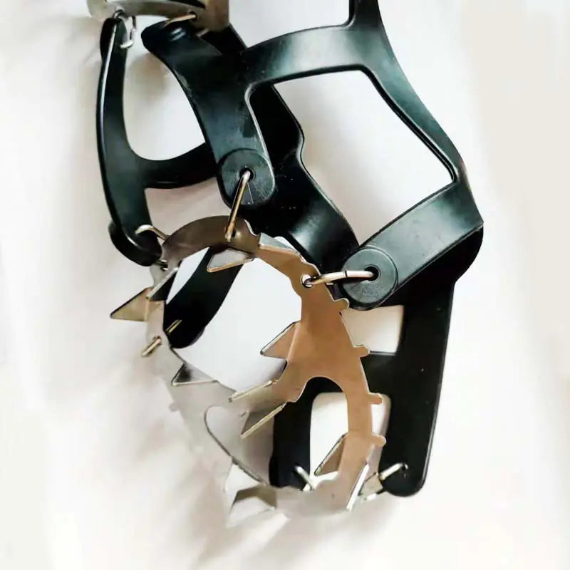 Ice Cleats with 18 Steel Teeth for Outdoor Activities
