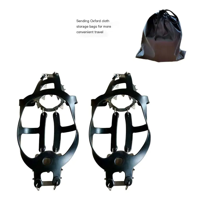 Ice Cleats with 18 Steel Teeth for Outdoor Activities