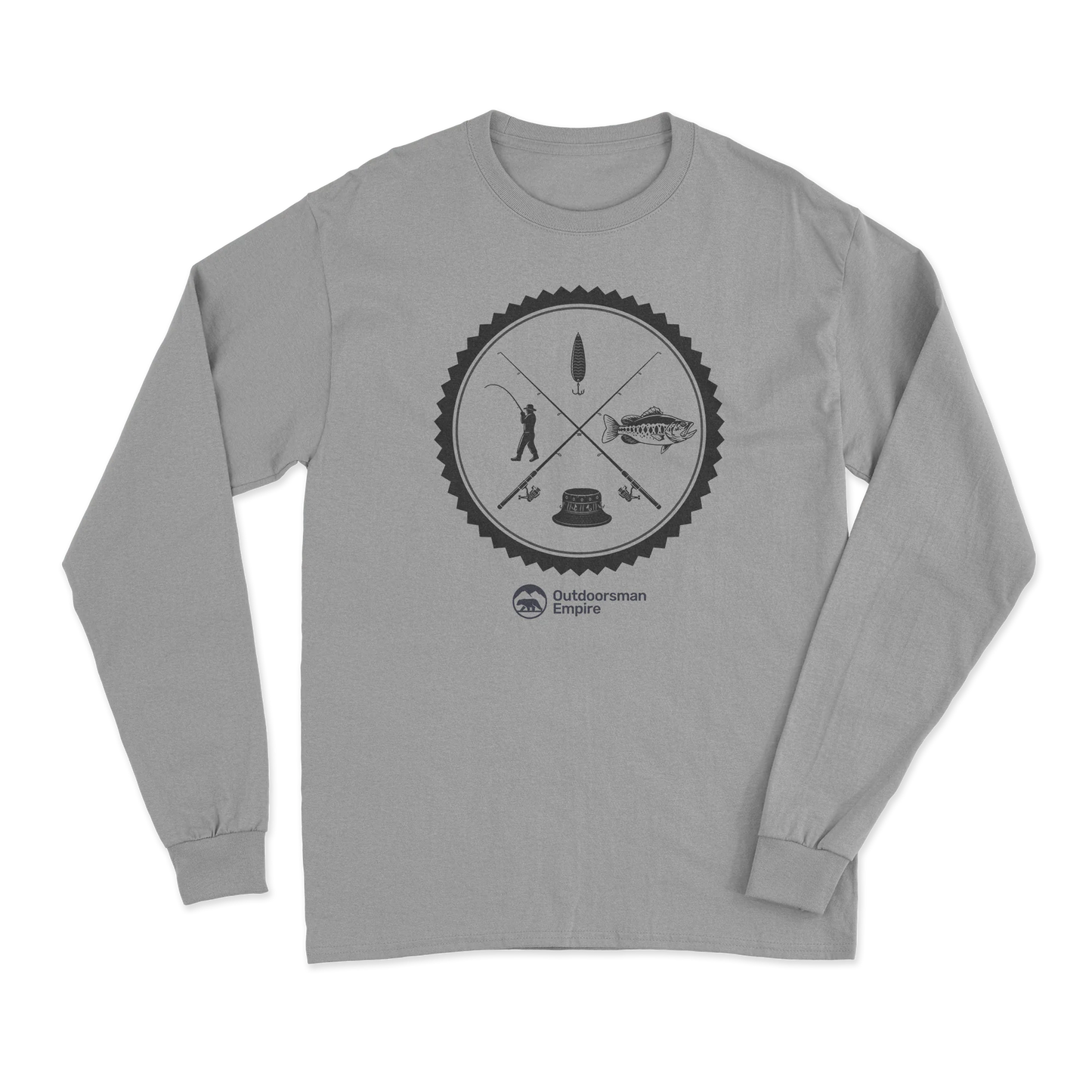 Fishing Vintage v2 Men's Long Sleeve Shirt