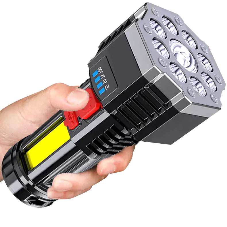 Portable USB Rechargeable Multi-function Flashlight