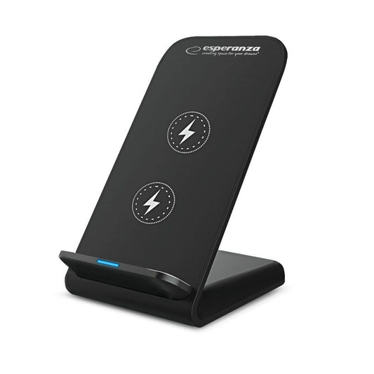 Wireless Charger with Mobile Holder Esperanza EZC101 Black-0