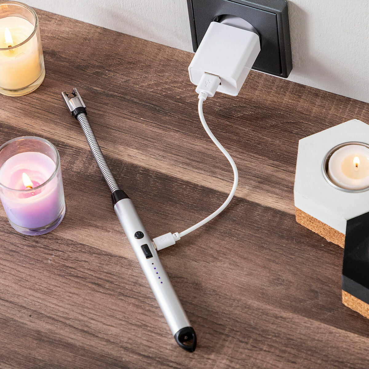 Rechargeable and Flexible Electric Lighter Eflecther InnovaGoods-6