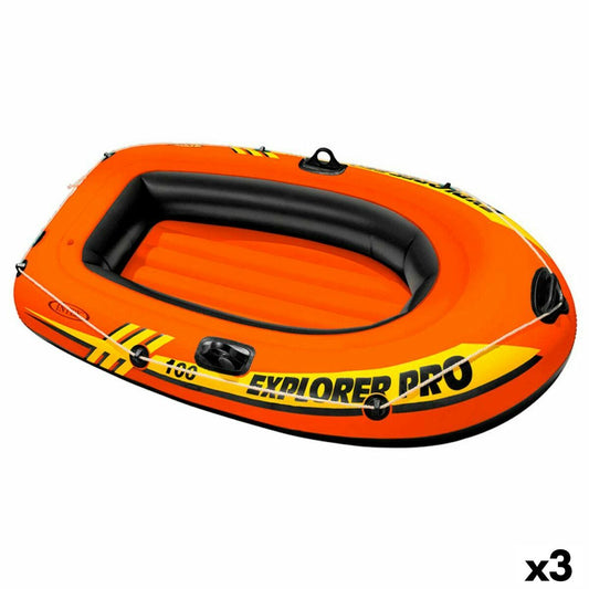 Inflatable Boat Intex Explorer Pro 100 3 Units 160 x 29 x 94 cm-0