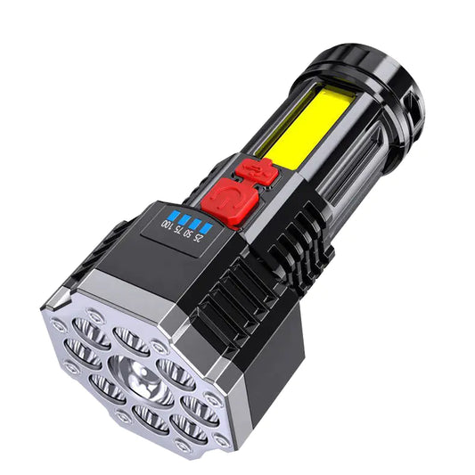 Portable USB Rechargeable Multi-function Flashlight