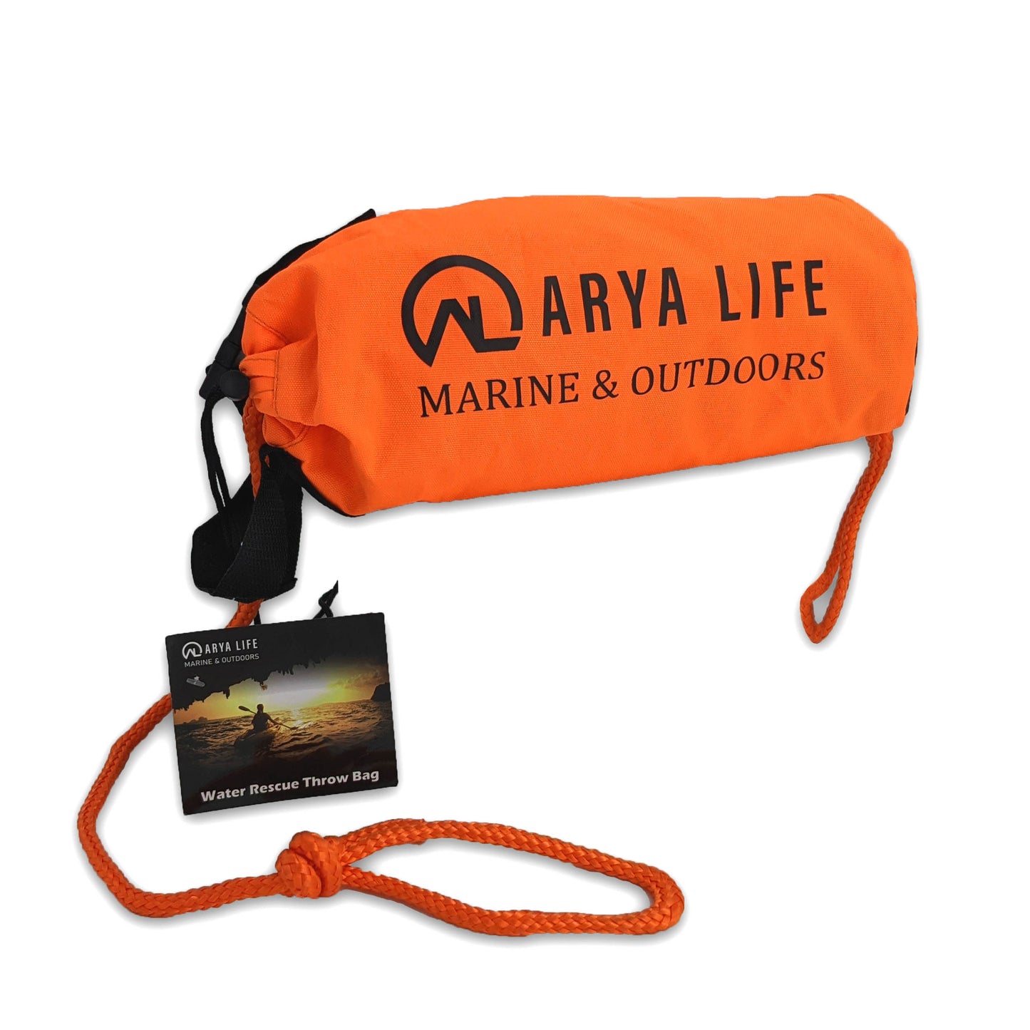 Arya Life Throw Rope Rescue Bag with 70ft of Marine Rope 
