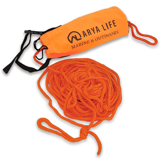 Arya Life Throw Rope Rescue Bag with 70ft of Marine Rope 
