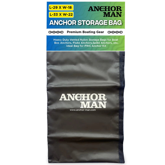 Anchor-Man Anchor Bag Boat Storage Bag Anchor Rope Bag Boat Anchor Storage Bag Sand Anchor Bag Anchor Bags for Boats Bag Anchor Box Boat Anchor Boat Anchor Bag 2 Sizes (18"x29"/22"x33")